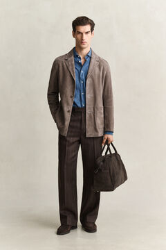 Suede Blazer — FADED TAUPE 7