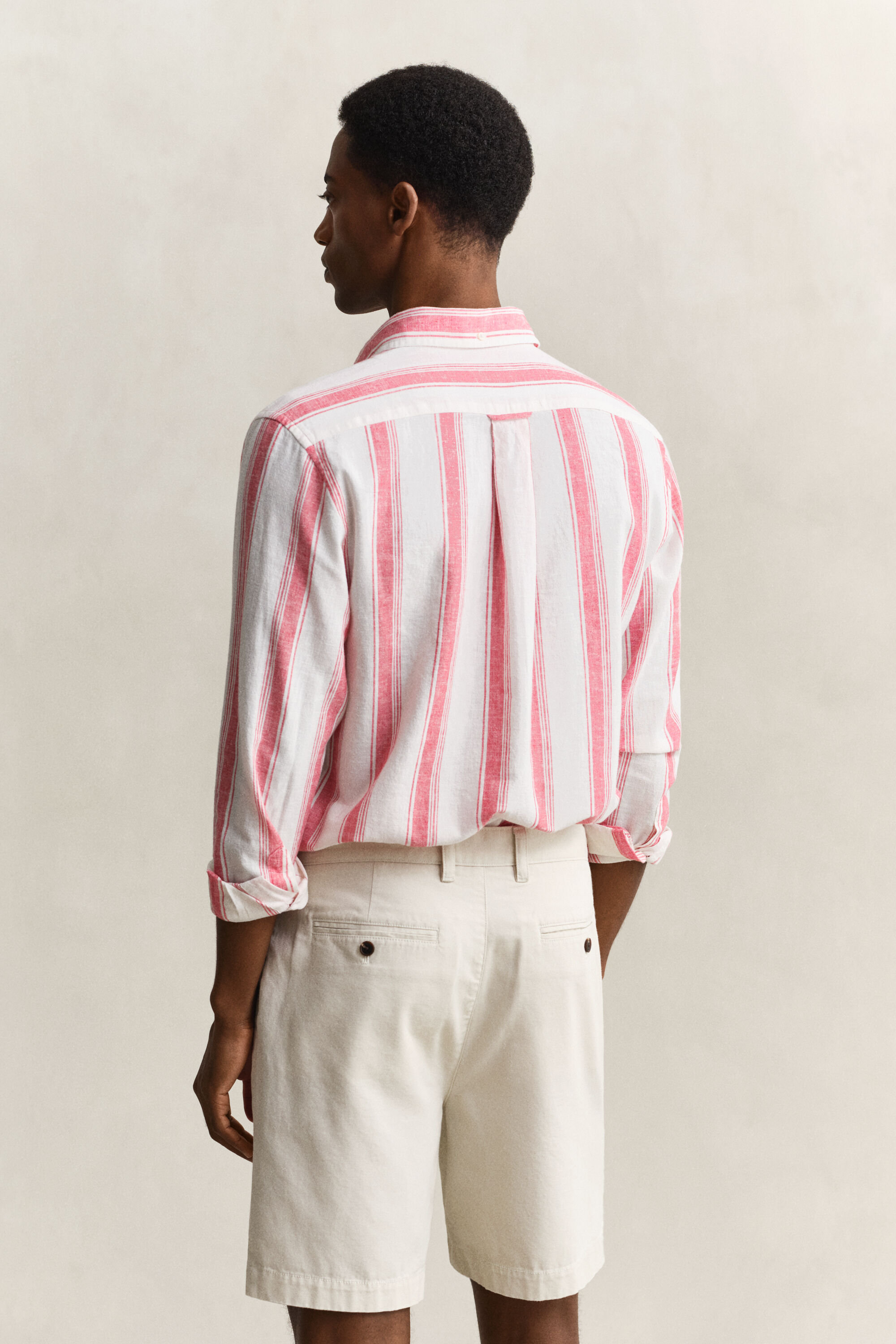 Striped Linen Blend Shirt