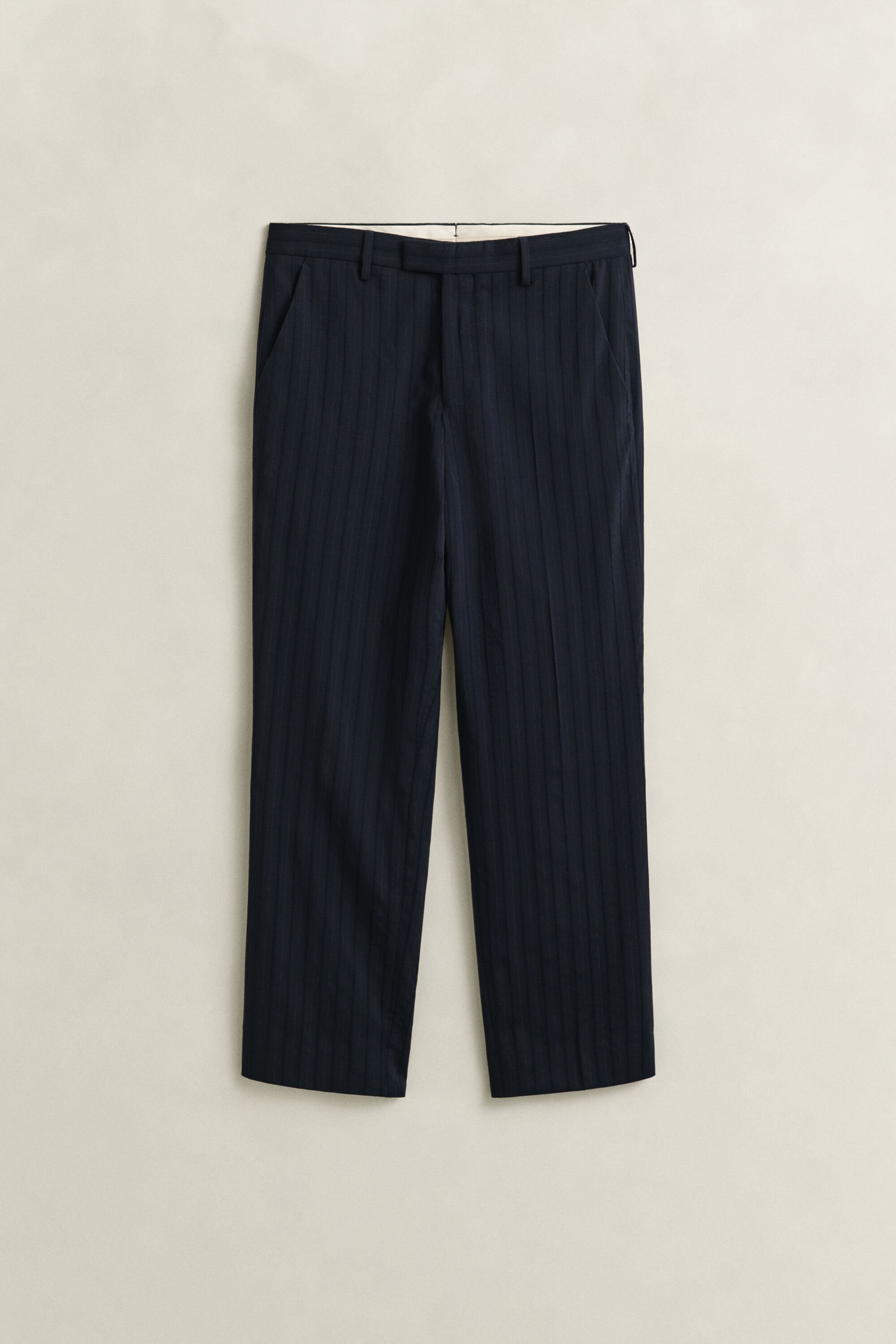 Tonal Pinstriped Suit Pants
