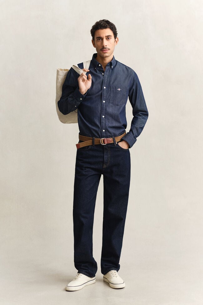 Regular Fit Indigo Shirt