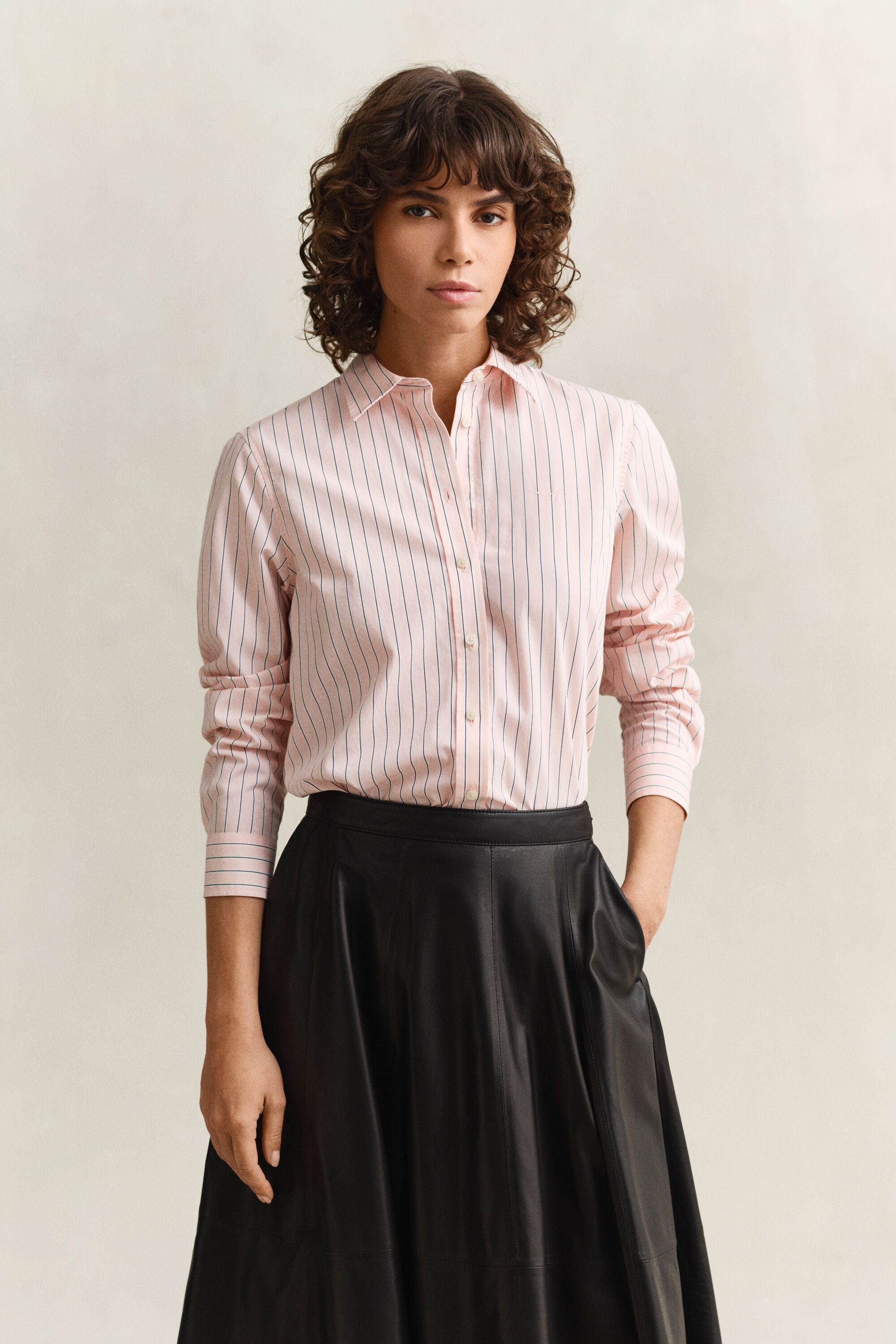 Regular Fit Classic Striped Poplin Shirt