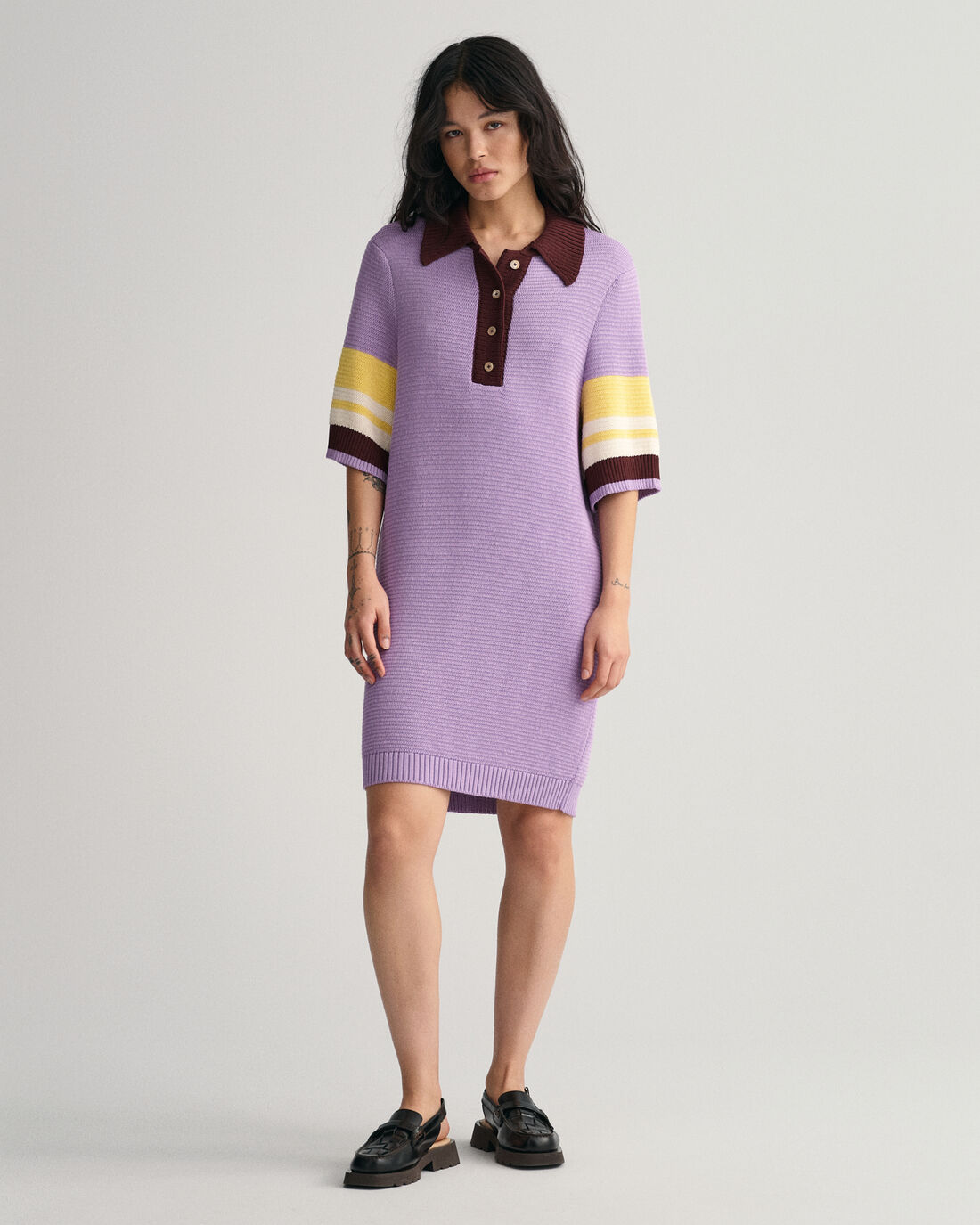Polo Knit Mini Dress