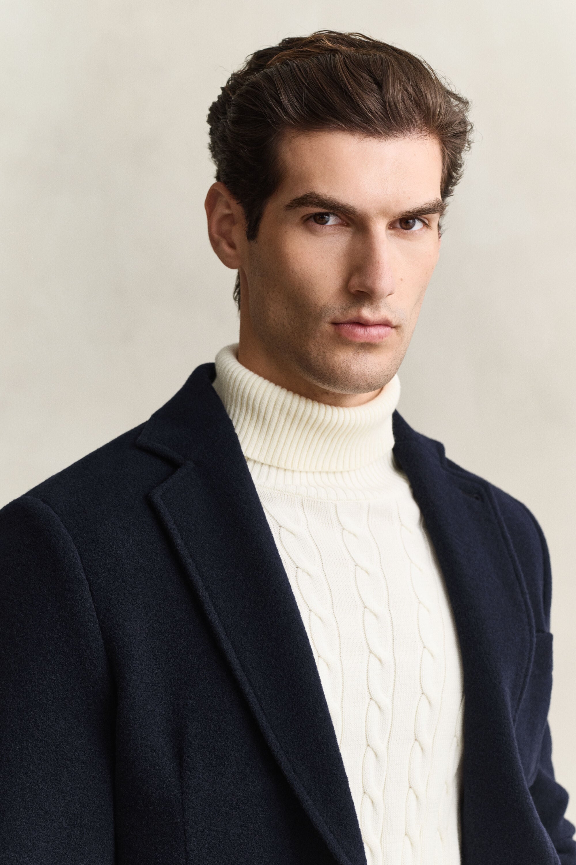 Felted Wool Club Blazer — EVENING BLUE