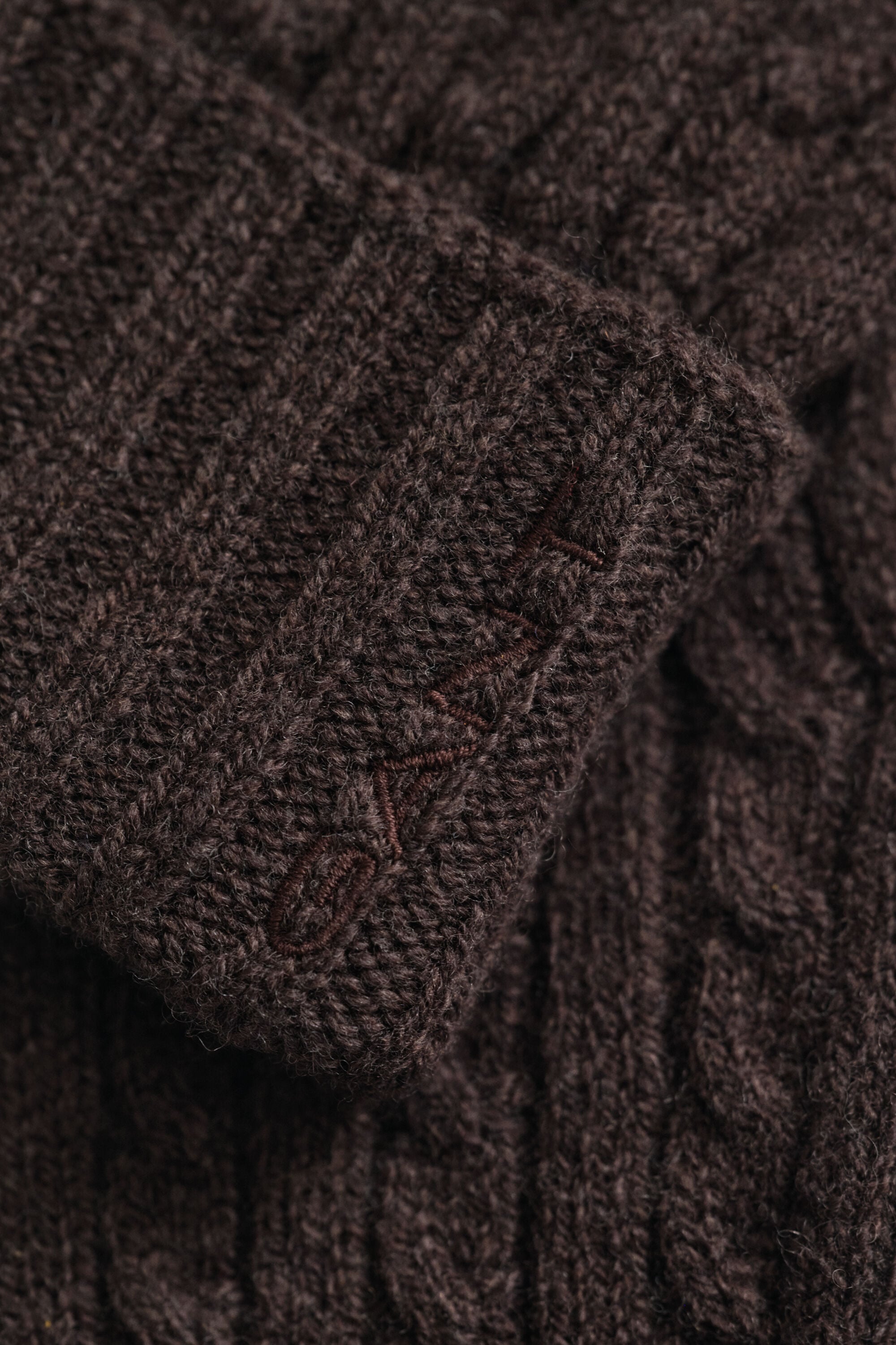 Wool Cable Knit Gloves