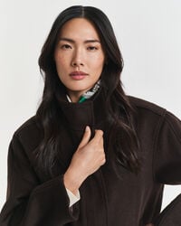 Short Wool Zip Jacket