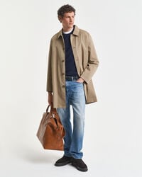 Micro Textured Crew Neck Sweater