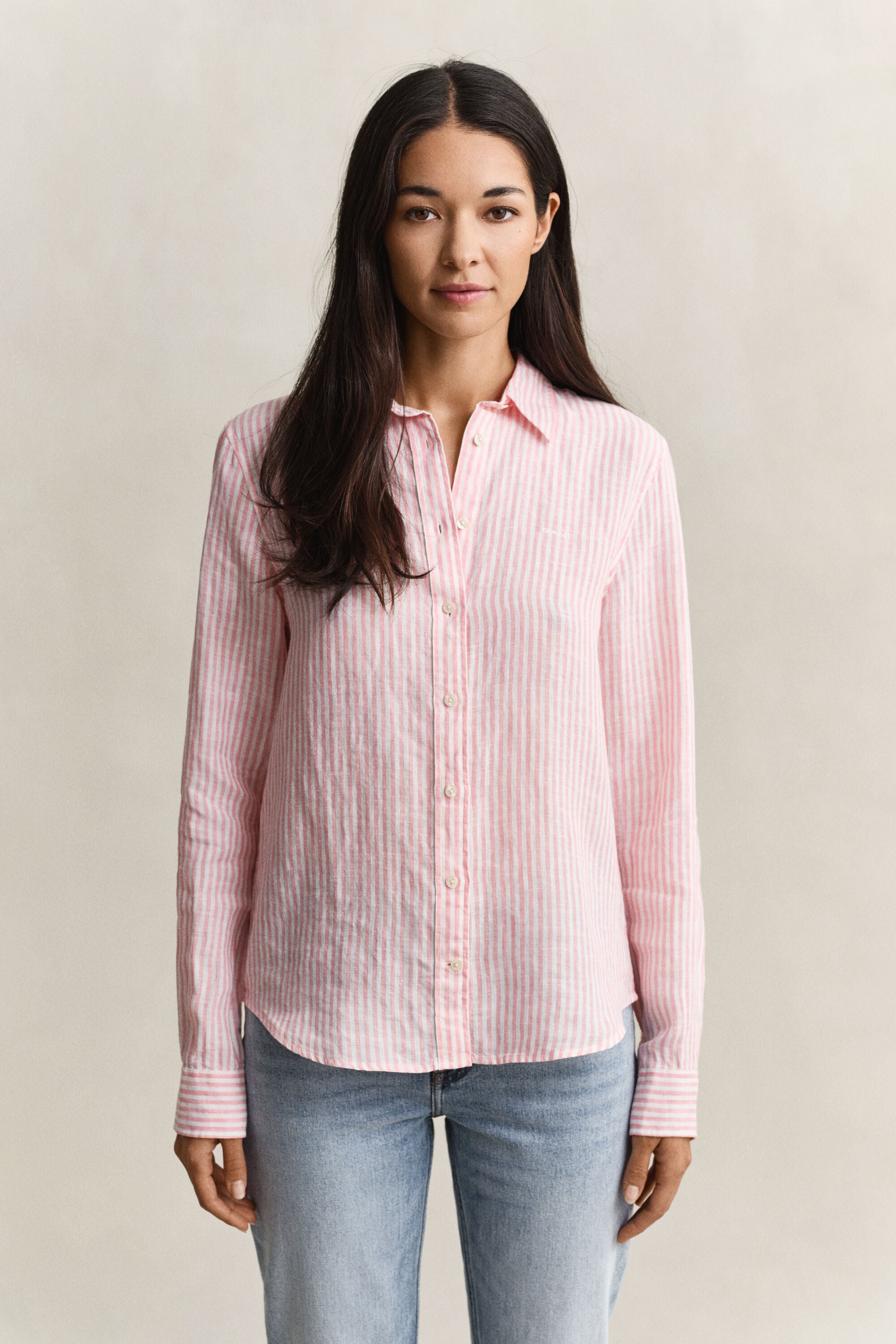Regular Fit Striped Linen Shirt