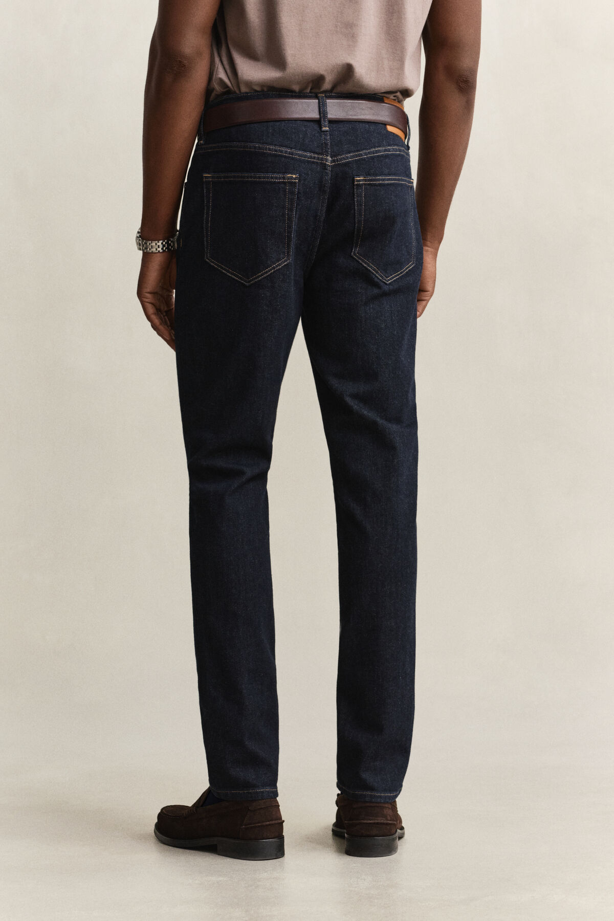 Slim Clean Wash Jeans — DARK BLUE