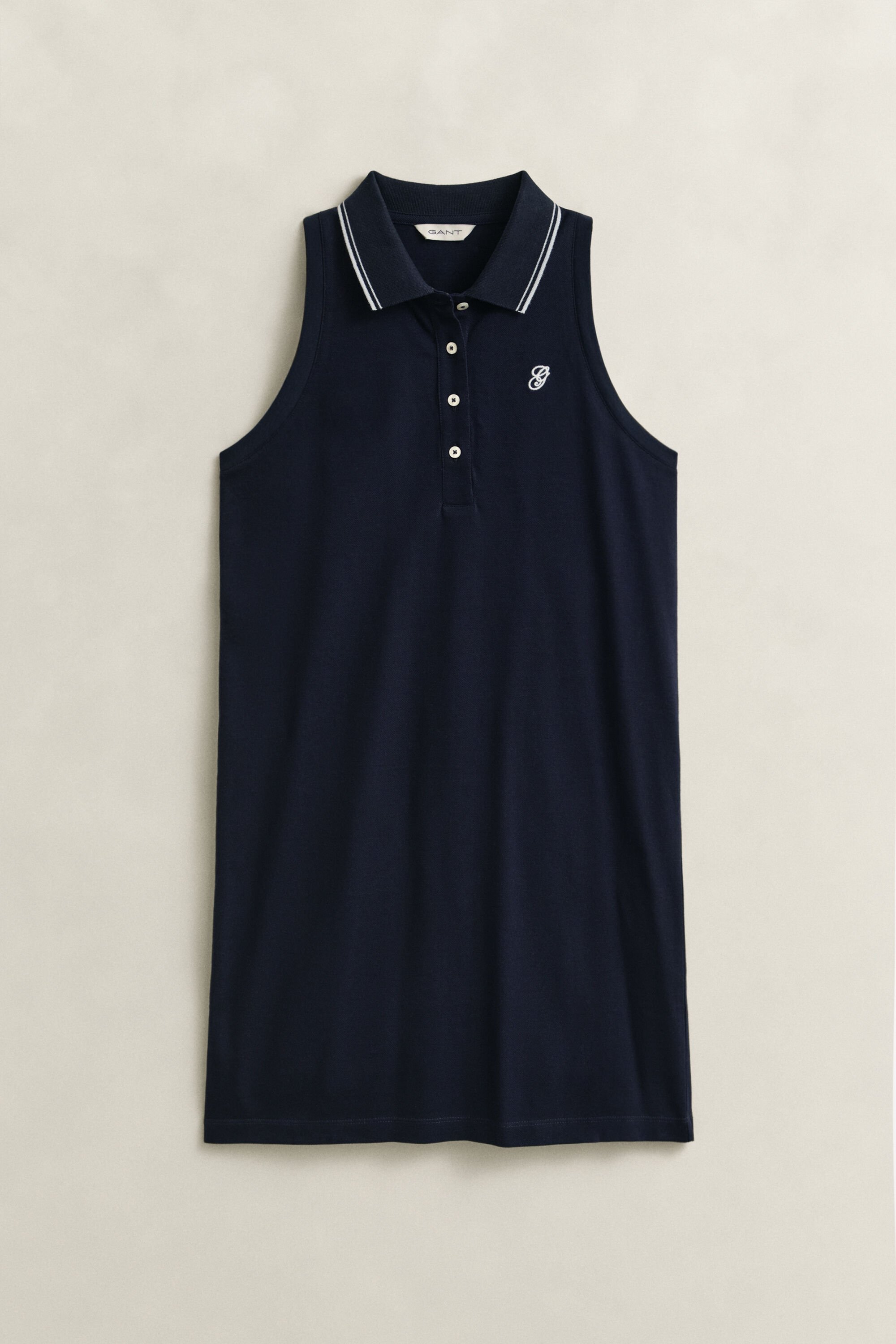 Sleeveless Piqué Polo Dress