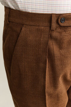 Gant x Yale Wool Corduroy Suit Pants — MAHOGANY BROWN 4