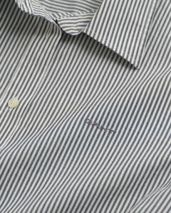 Striped Poplin Shirt — EVENING BLUE 2