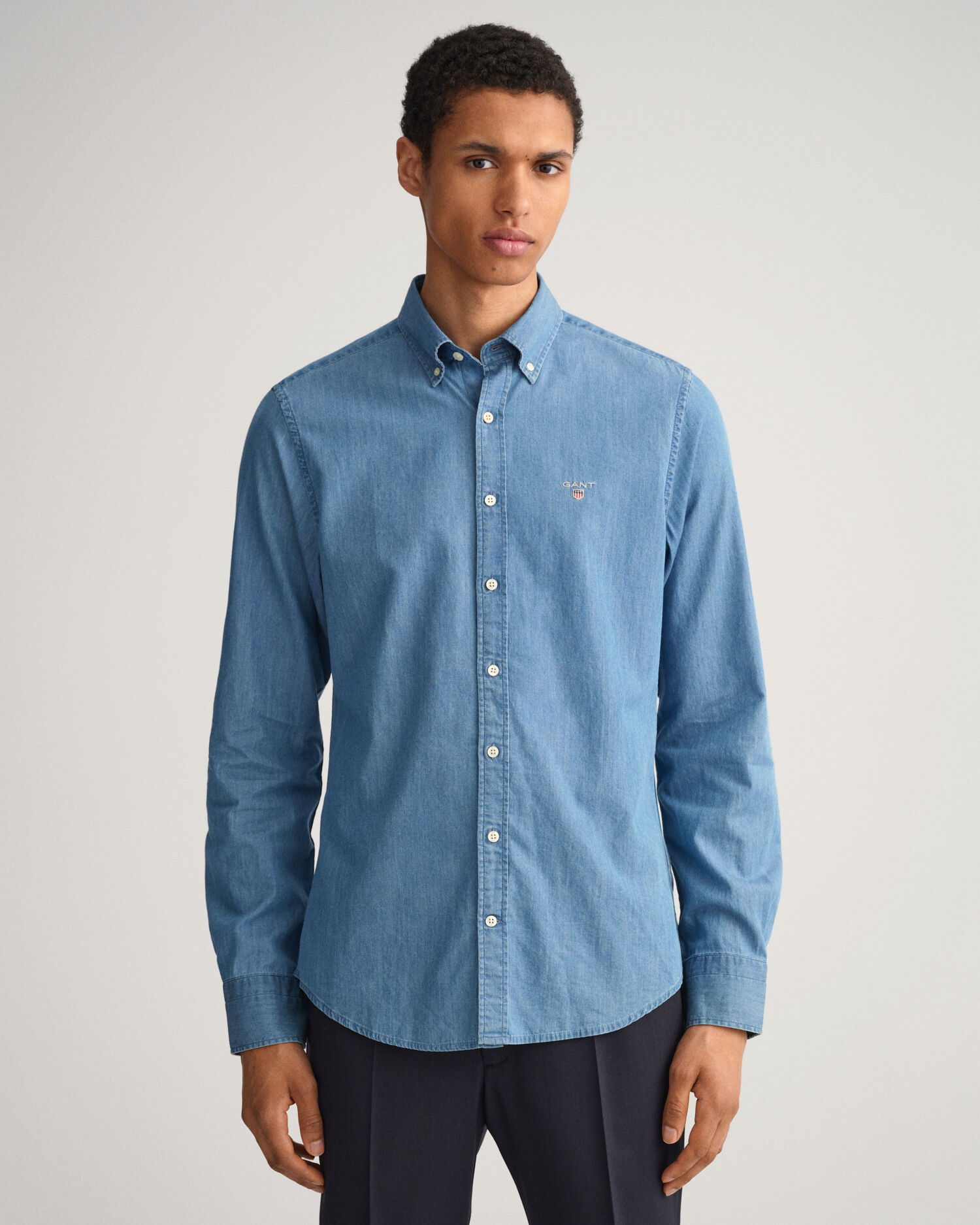 Slim Fit Indigo Shirt - GANT