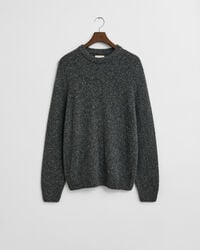 Wool Blend Nepps Crew Neck Sweater