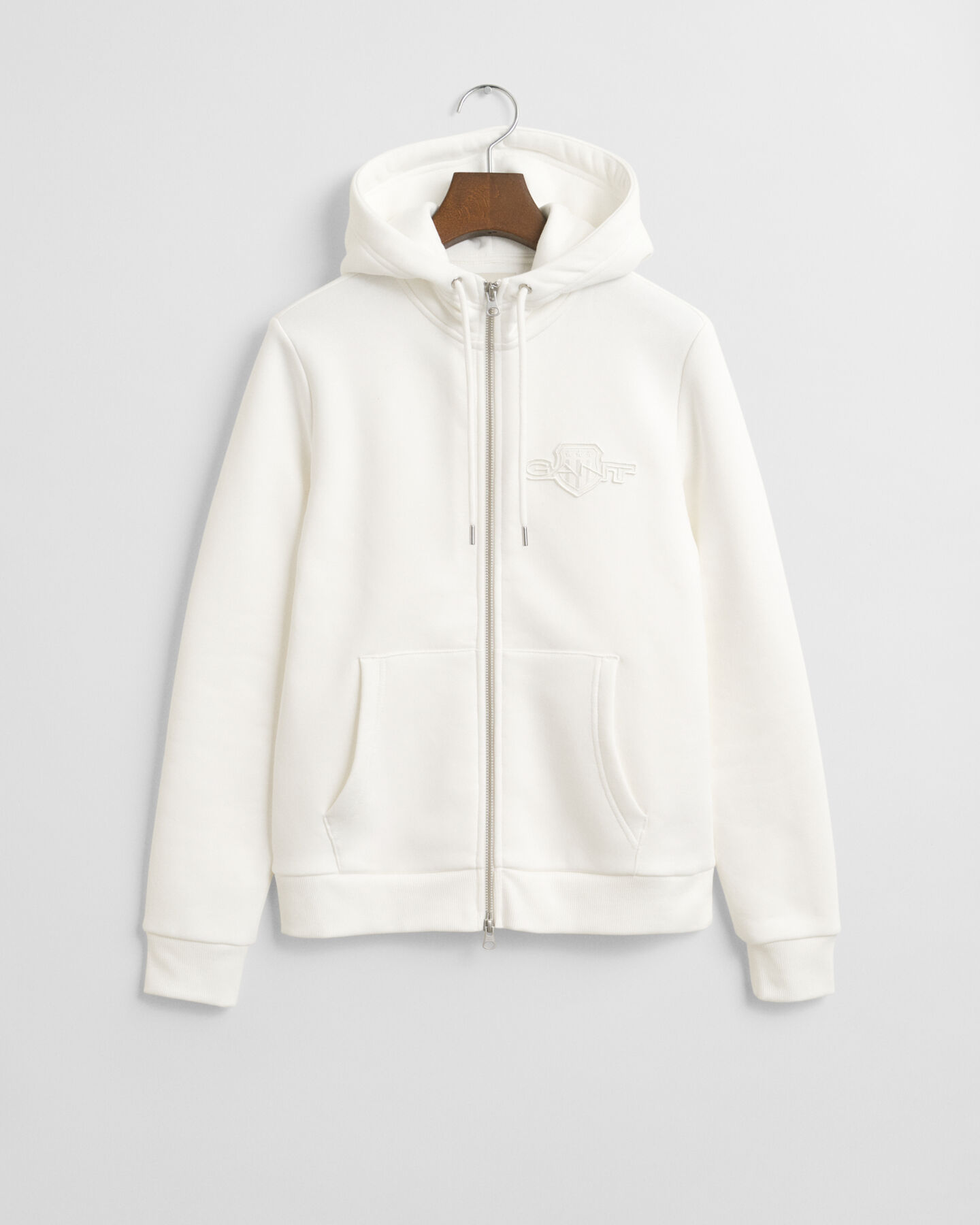 Tonal Shield Zip Hoodie