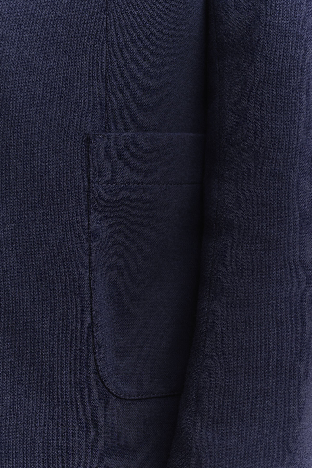 Piqué Blazer — EVENING BLUE