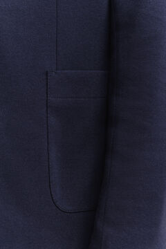 Piqué Blazer — EVENING BLUE 11