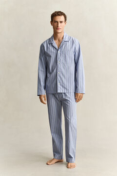 Striped Poplin Pajama Set — LAVENDER BLUE 6