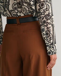 Relaxed Fit Lace Print Cotton Silk Shirt