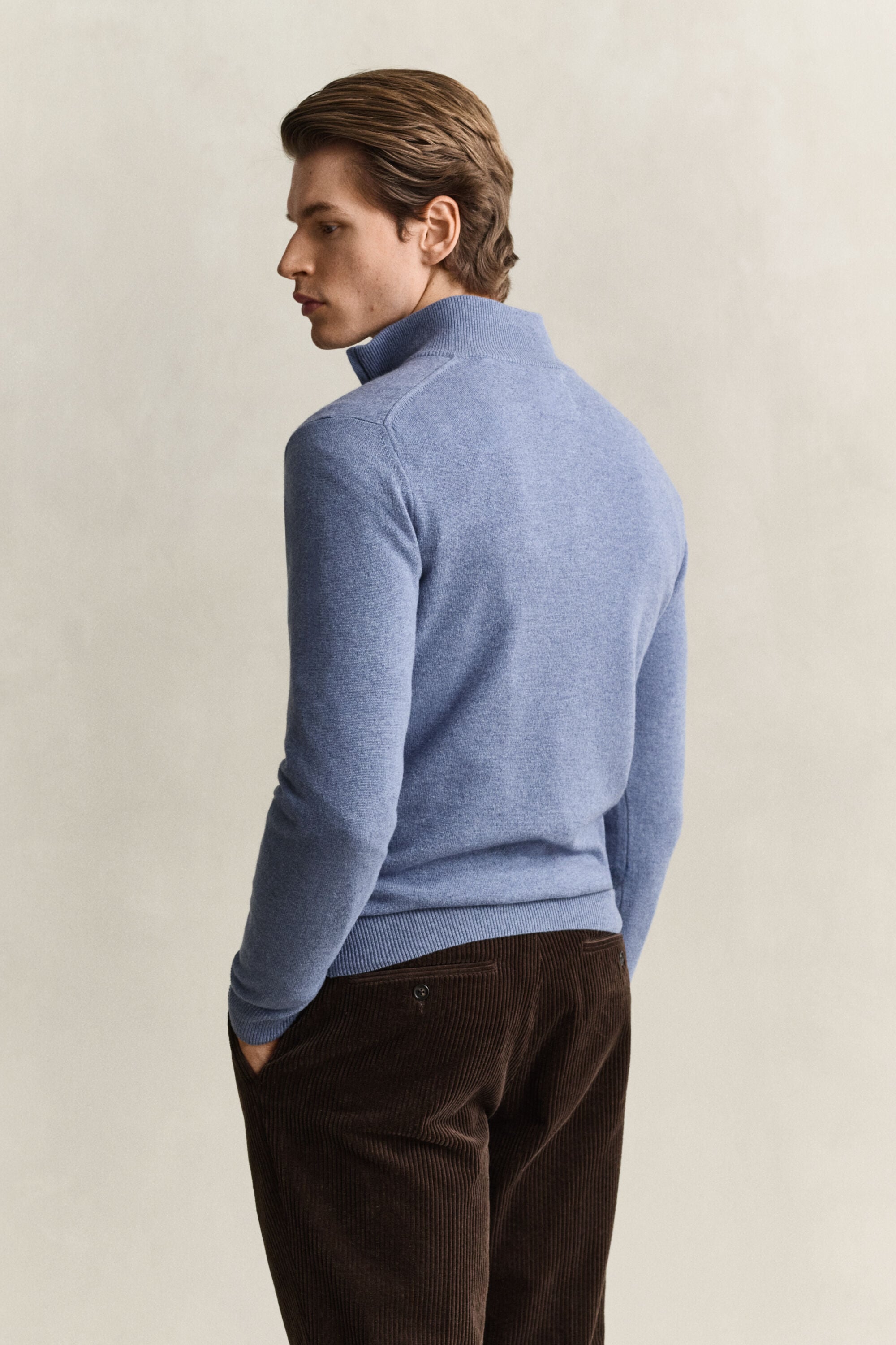 Lambswool Half-Zip Sweater
