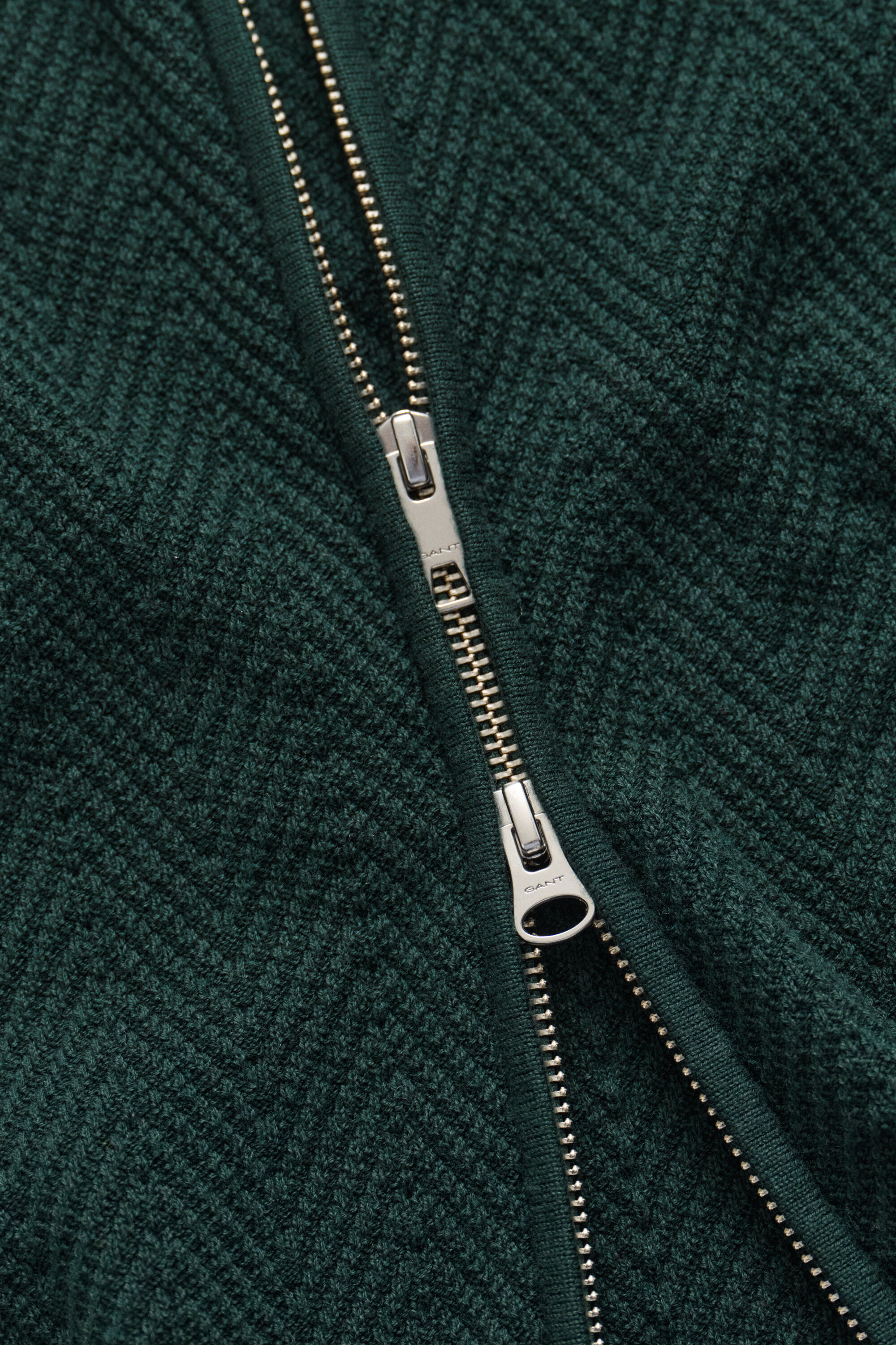 Herringbone Zip Cardigan