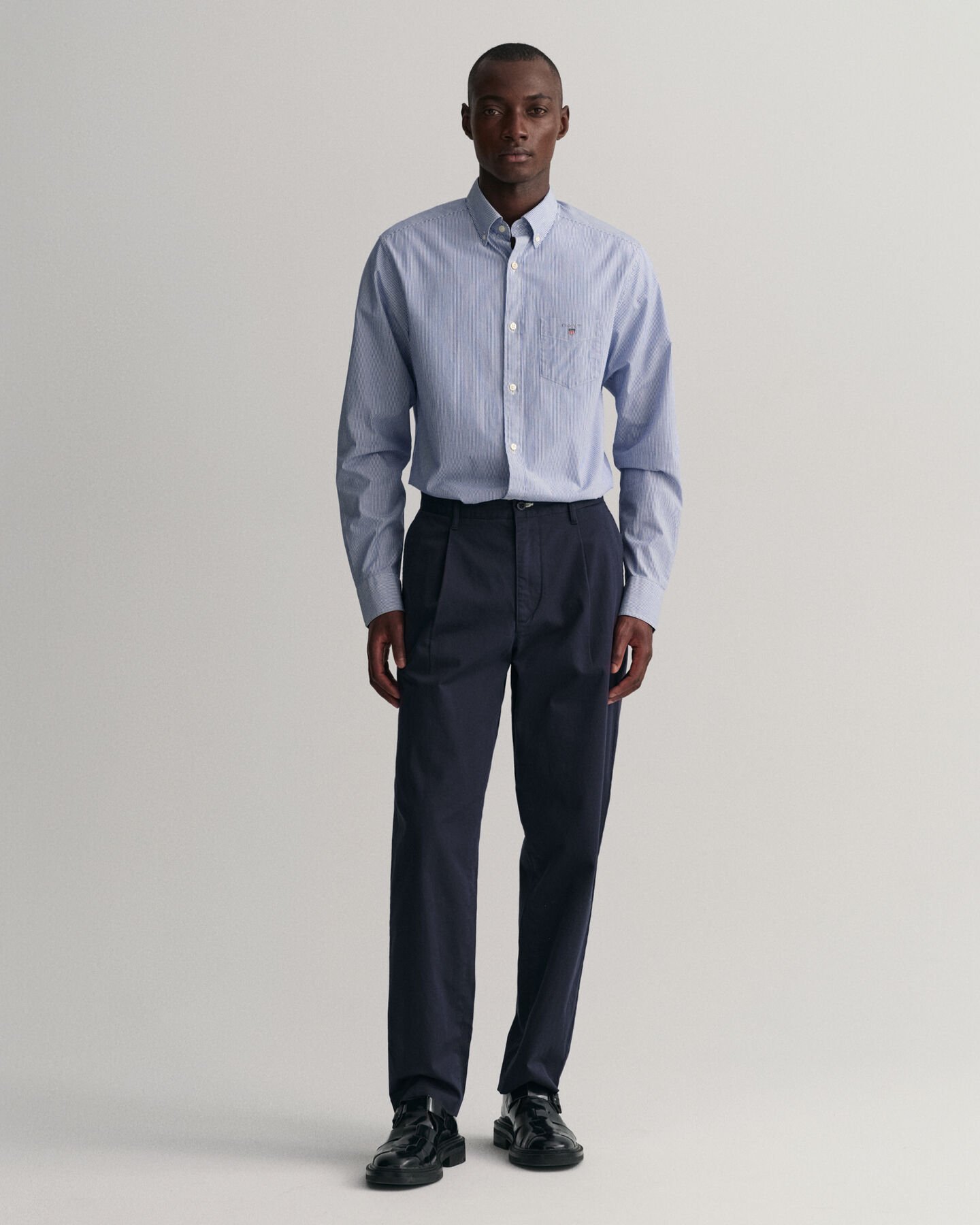 Slim Fit Fit Pleated Twill Chinos