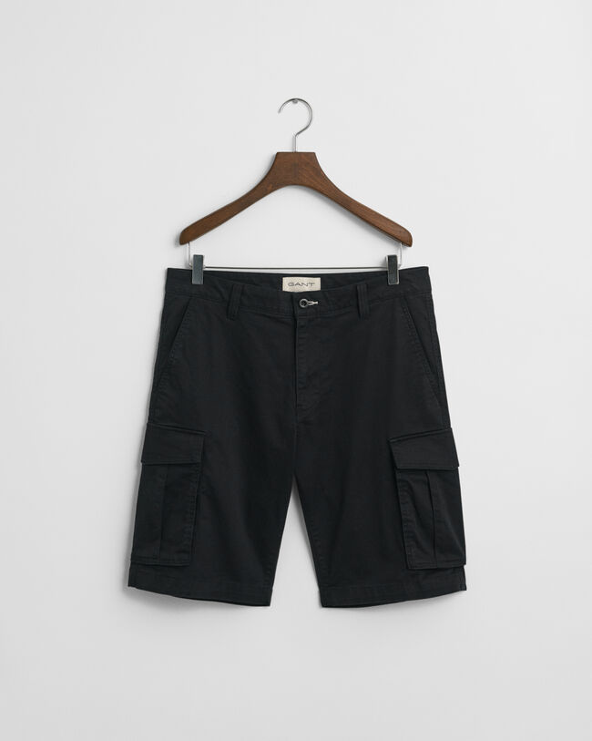 Relaxed Fit Twill Cargo Shorts