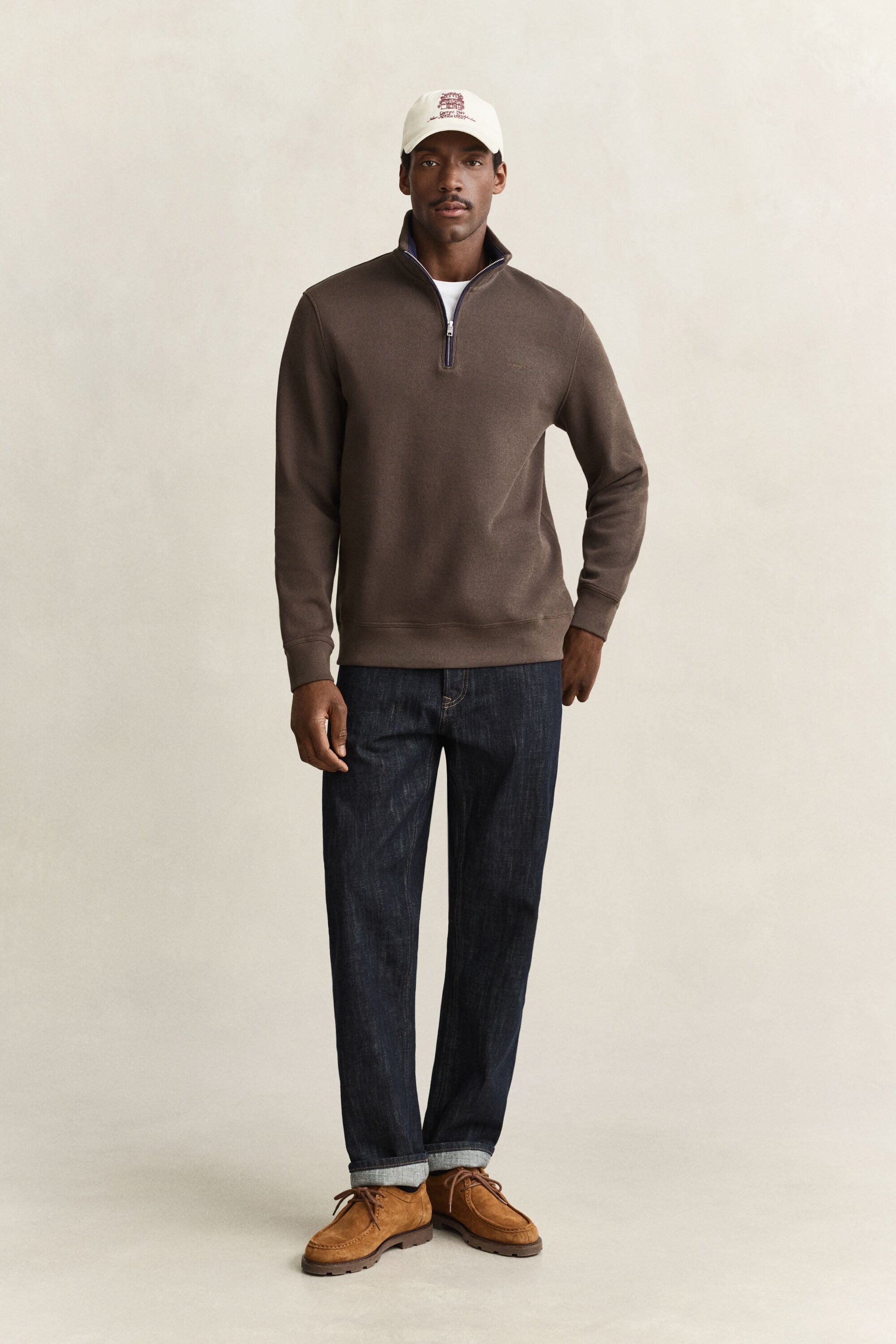 Sacker Rib Half-Zip Sweatshirt