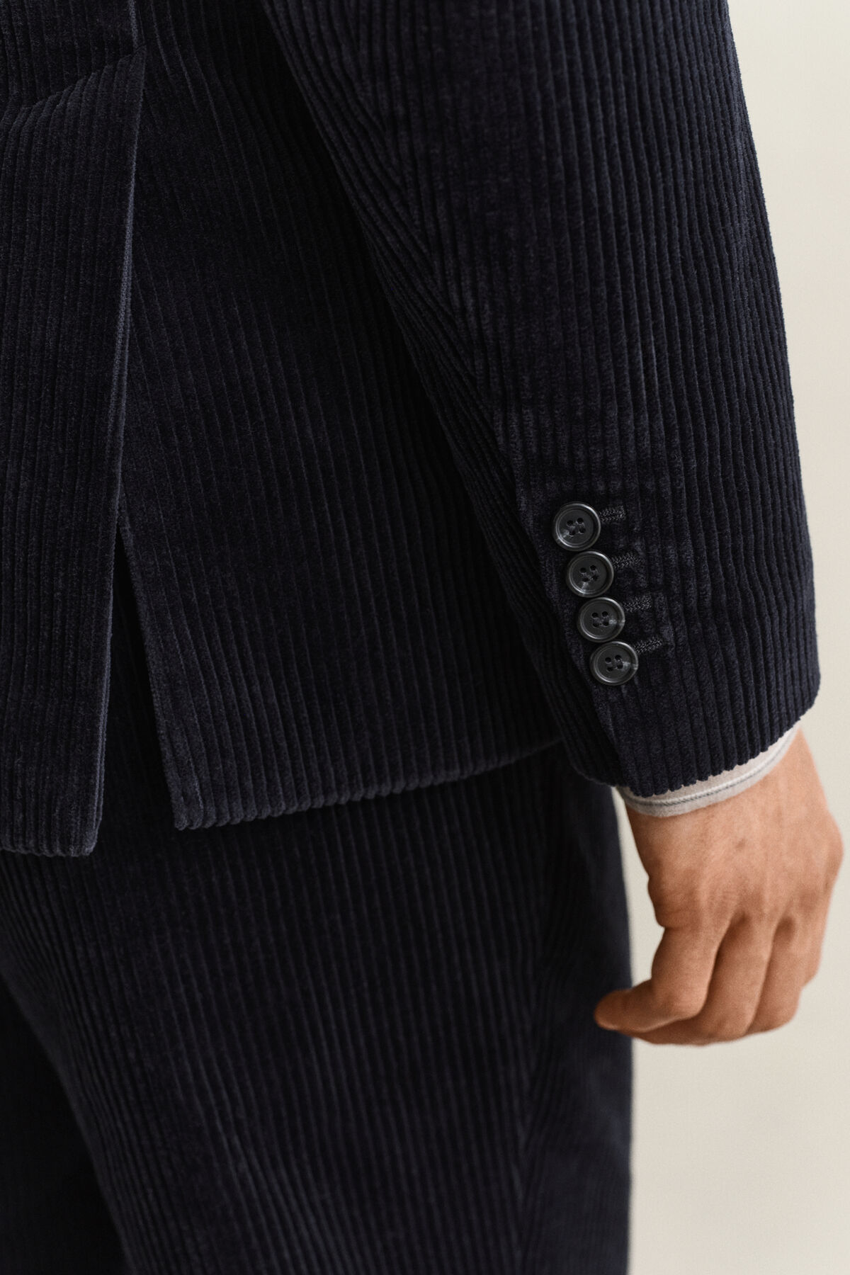 Corduroy Suit Jacket — EVENING BLUE