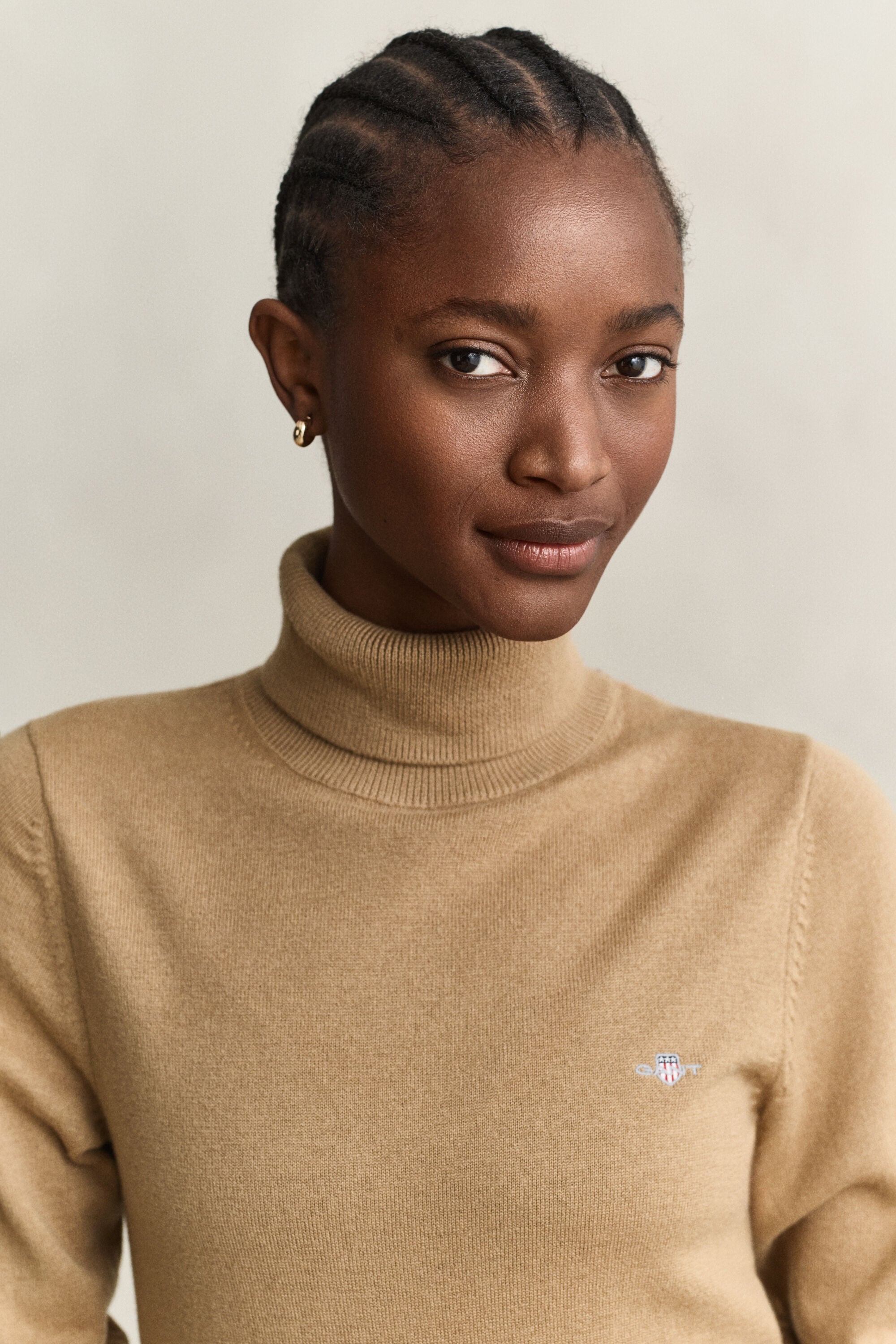 Wool Cotton Turtleneck Sweater