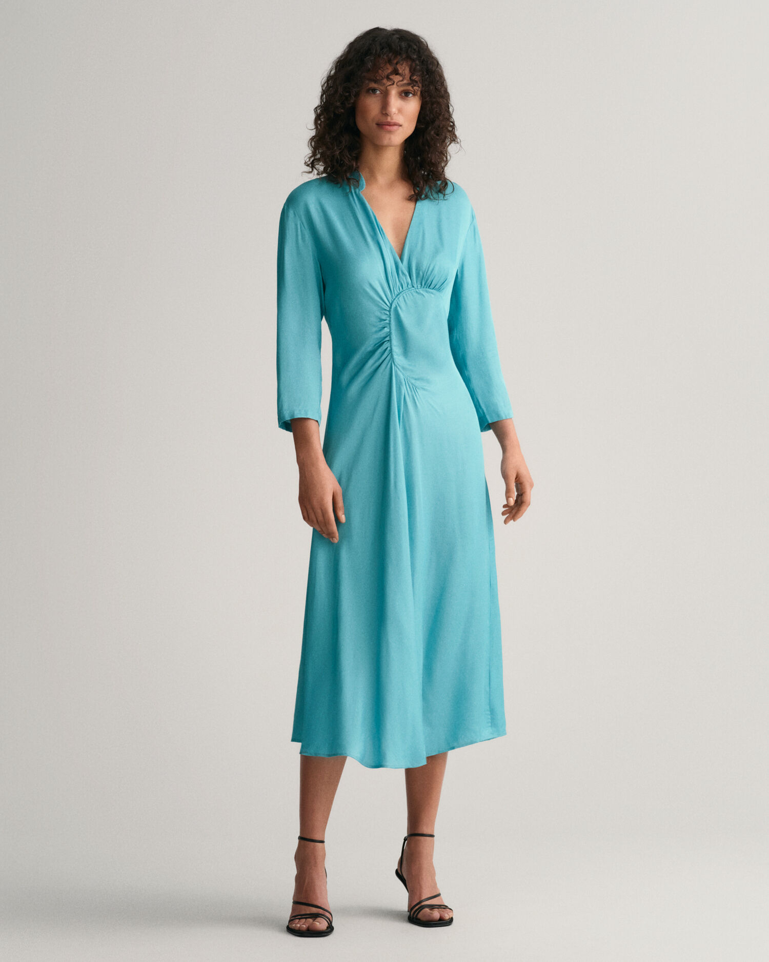 Womens Short Sleeve Gathered Smock Dress Sewing Pattern XS-5XL