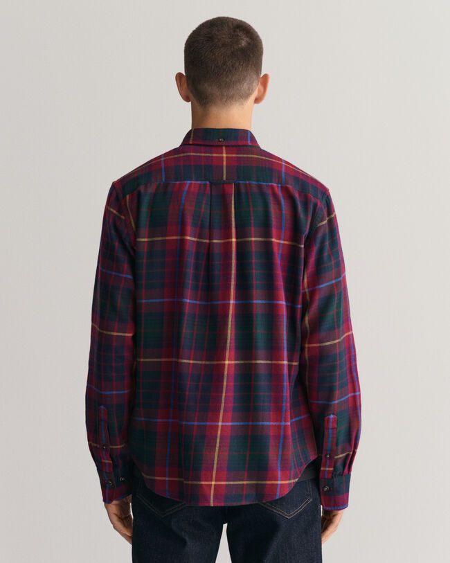 Regular Fit Plaid Flannel Checked Shirt