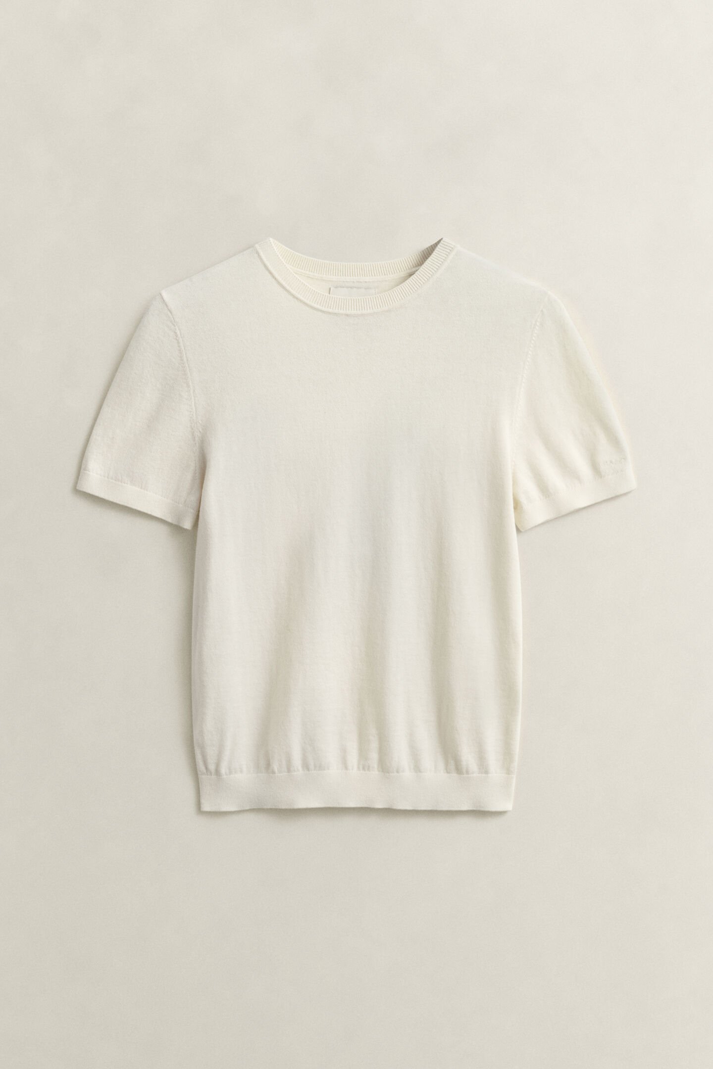 Lightweight Knit Short Sleeve Crew Neck Sweater