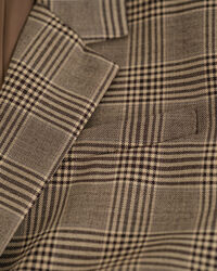 Regular Fit Checked Wool Blend Blazer