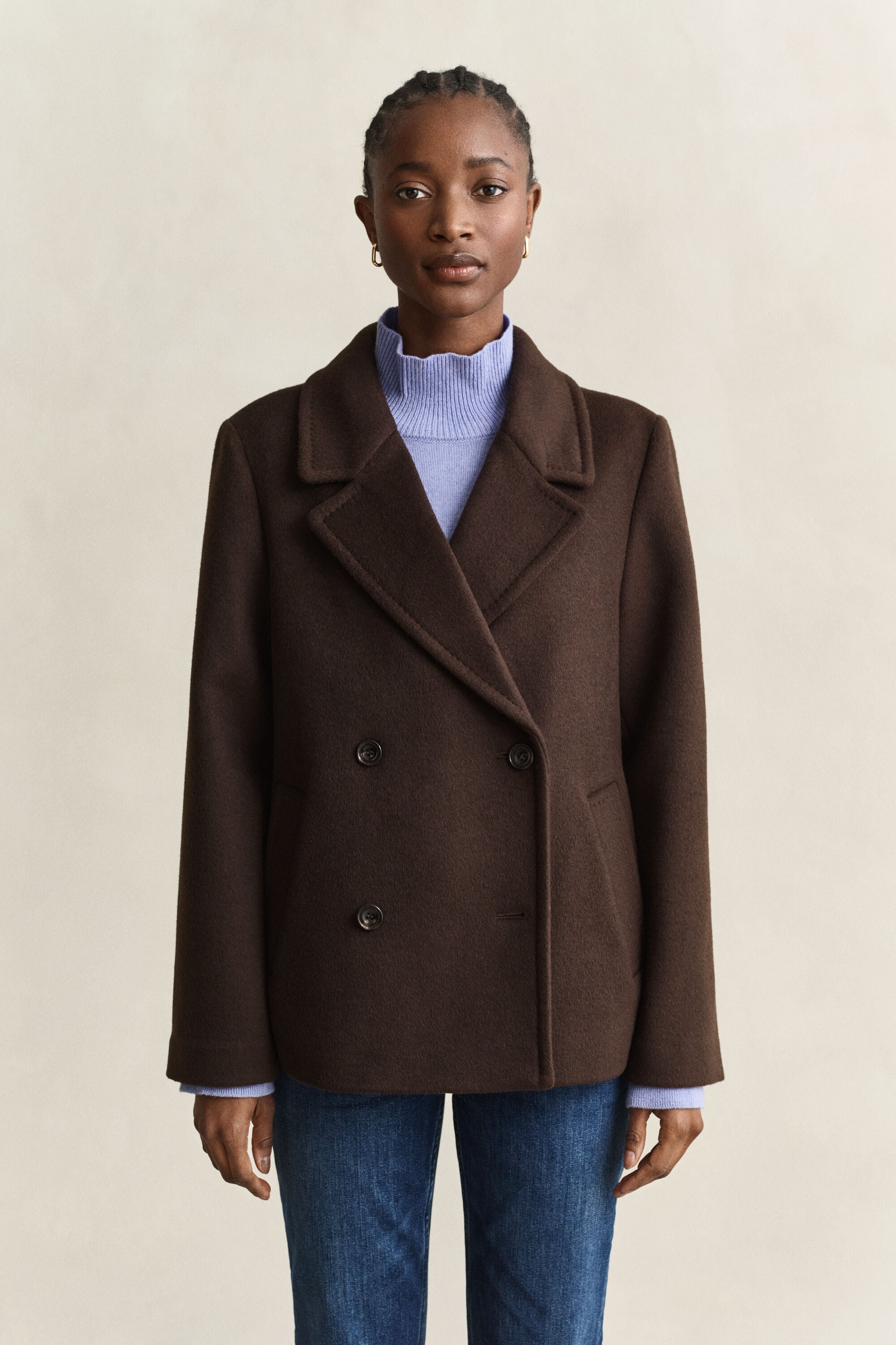 Wool Blend Peacoat