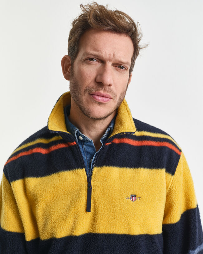 Striped Fleece Sweatshirt