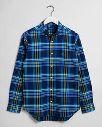 Regular Fit Brushed Bright Plaid Oxford Shirt
