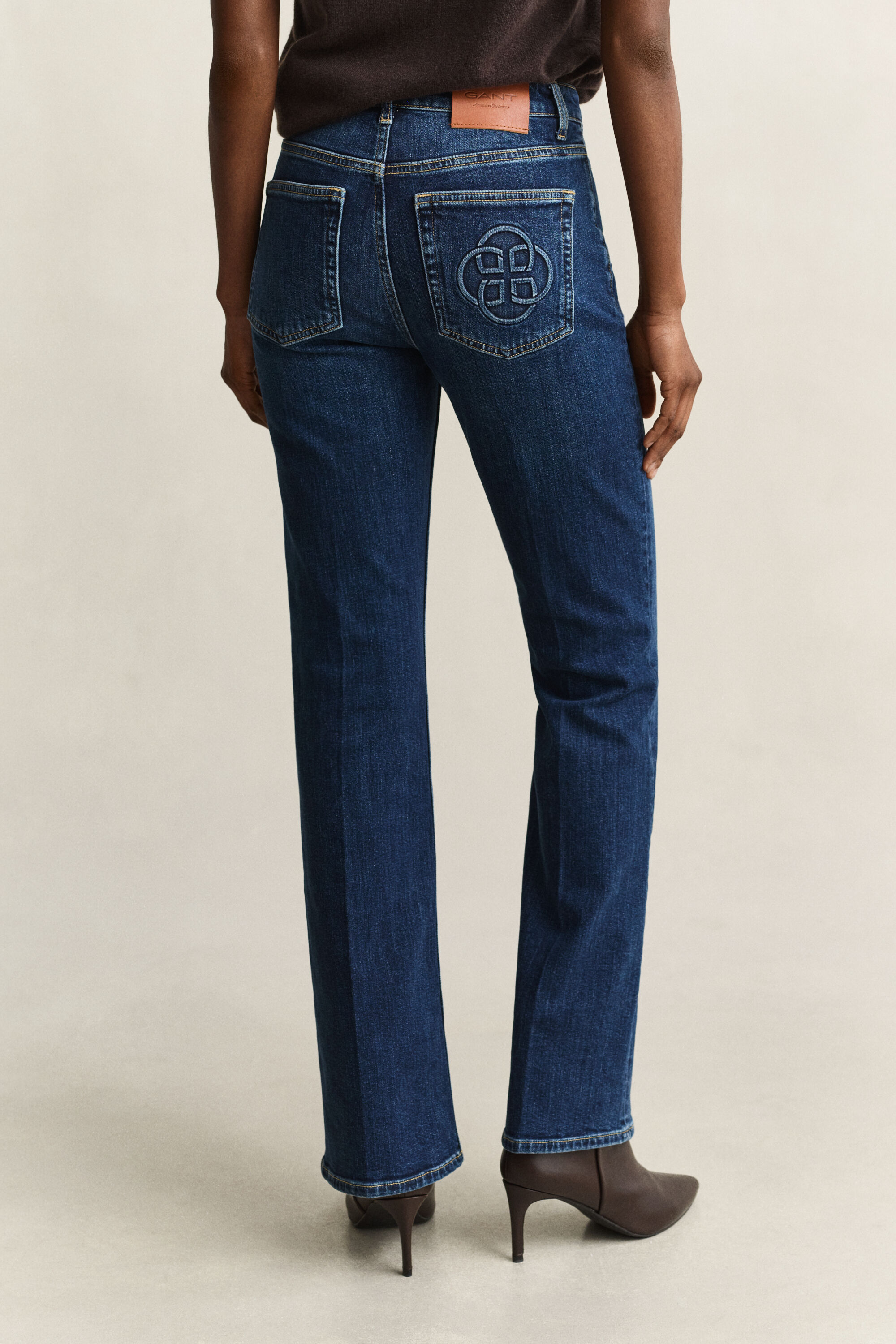 Monogram Flared Jeans