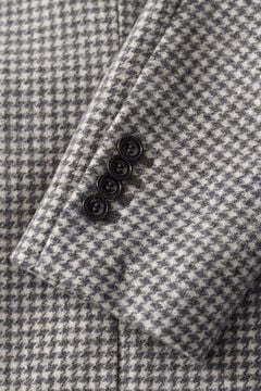 Houndstooth Blazer — DARK GREY MELANGE 4