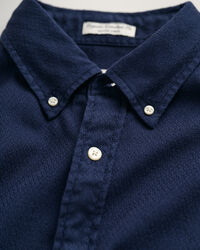 Regular Fit Textured Cotton Linen Shirt