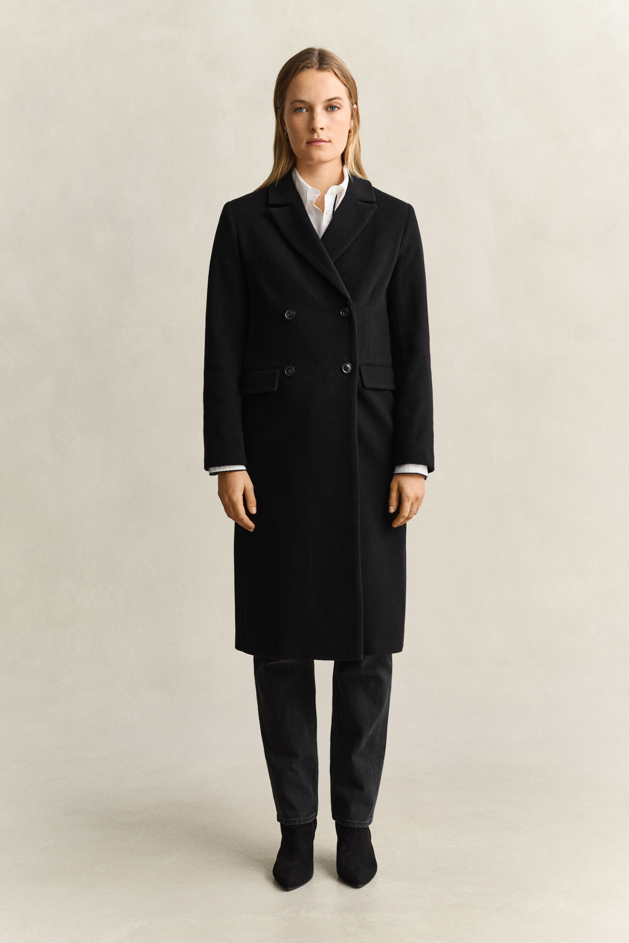 Wool Cashmere Blend Coat