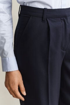 Tailored Wool Pants — EVENING BLUE 4