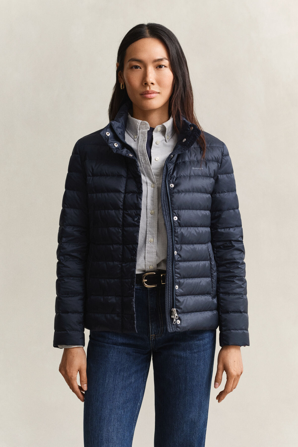 Light Down Jacket — EVENING BLUE