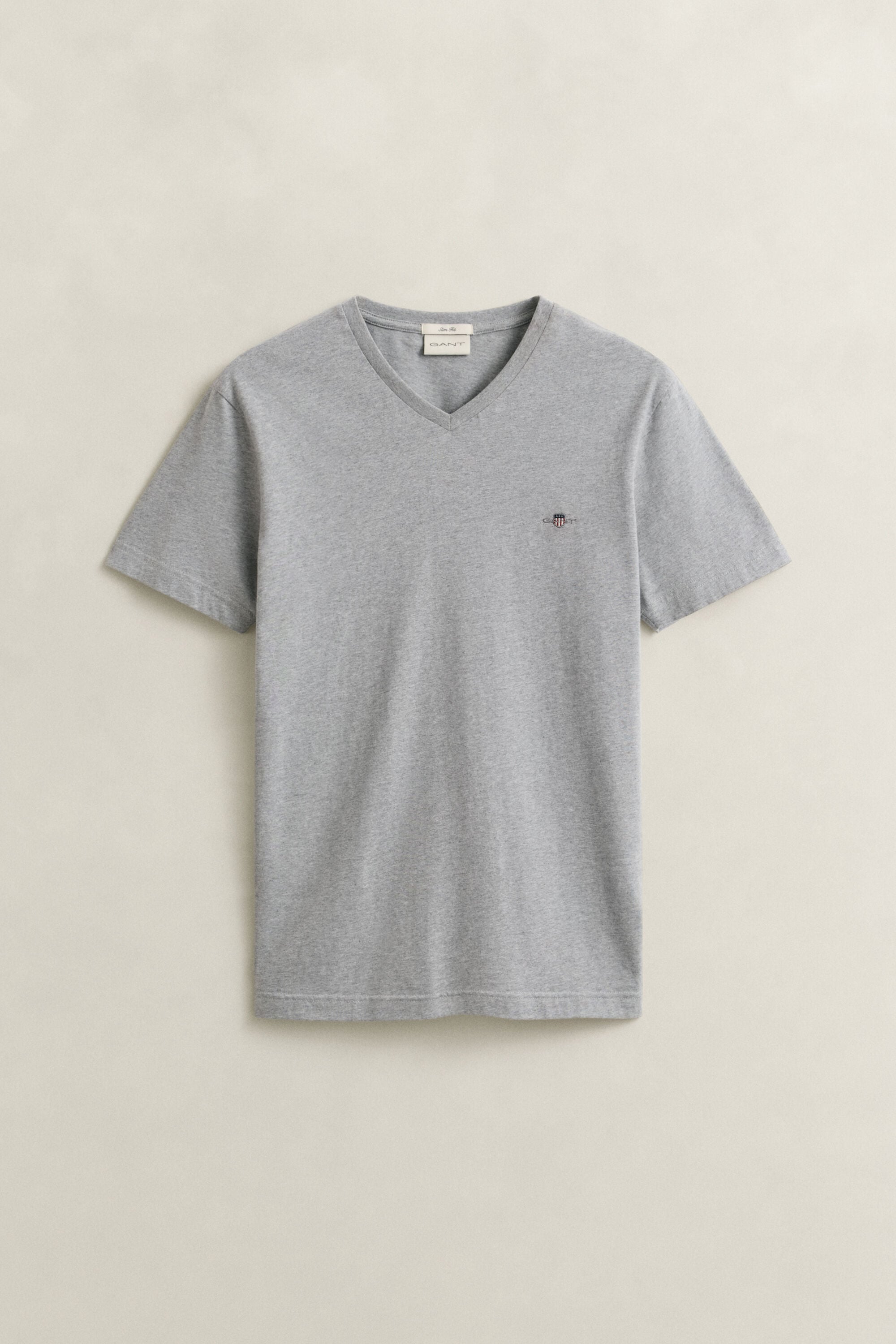 Slim Fit Shield V-Neck T-Shirt
