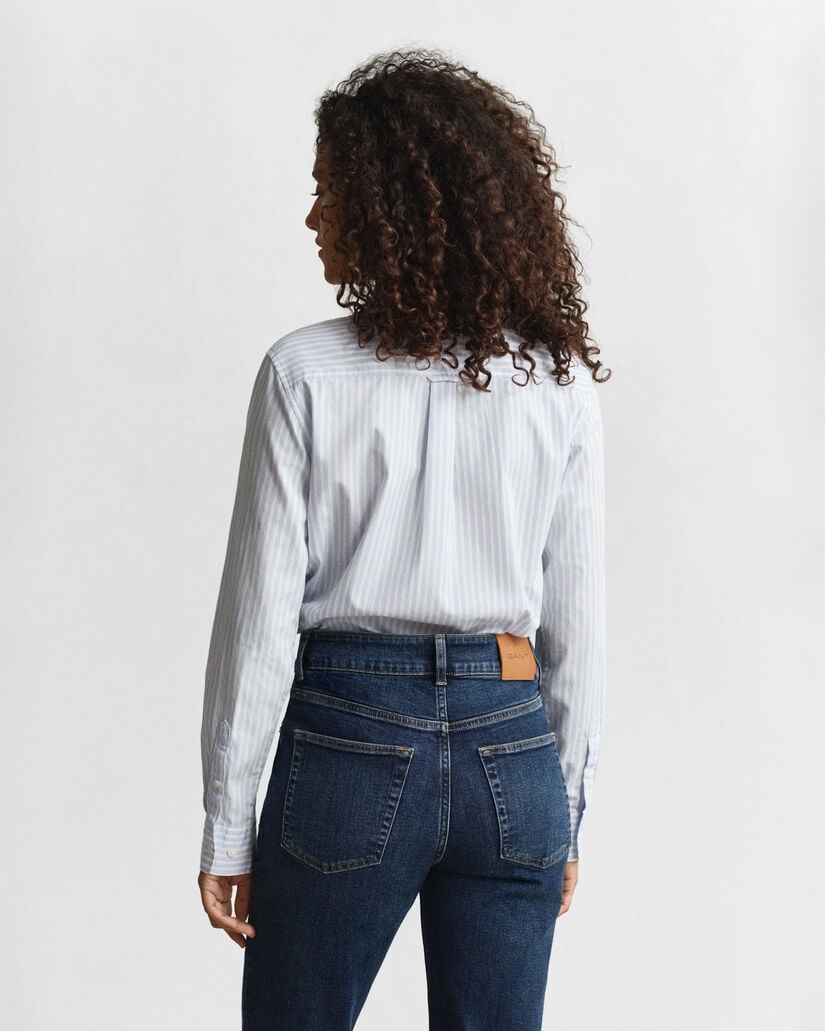 Regular Fit Classic Striped Poplin Shirt