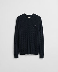 Cotton Cable Knit Crew Neck Sweater