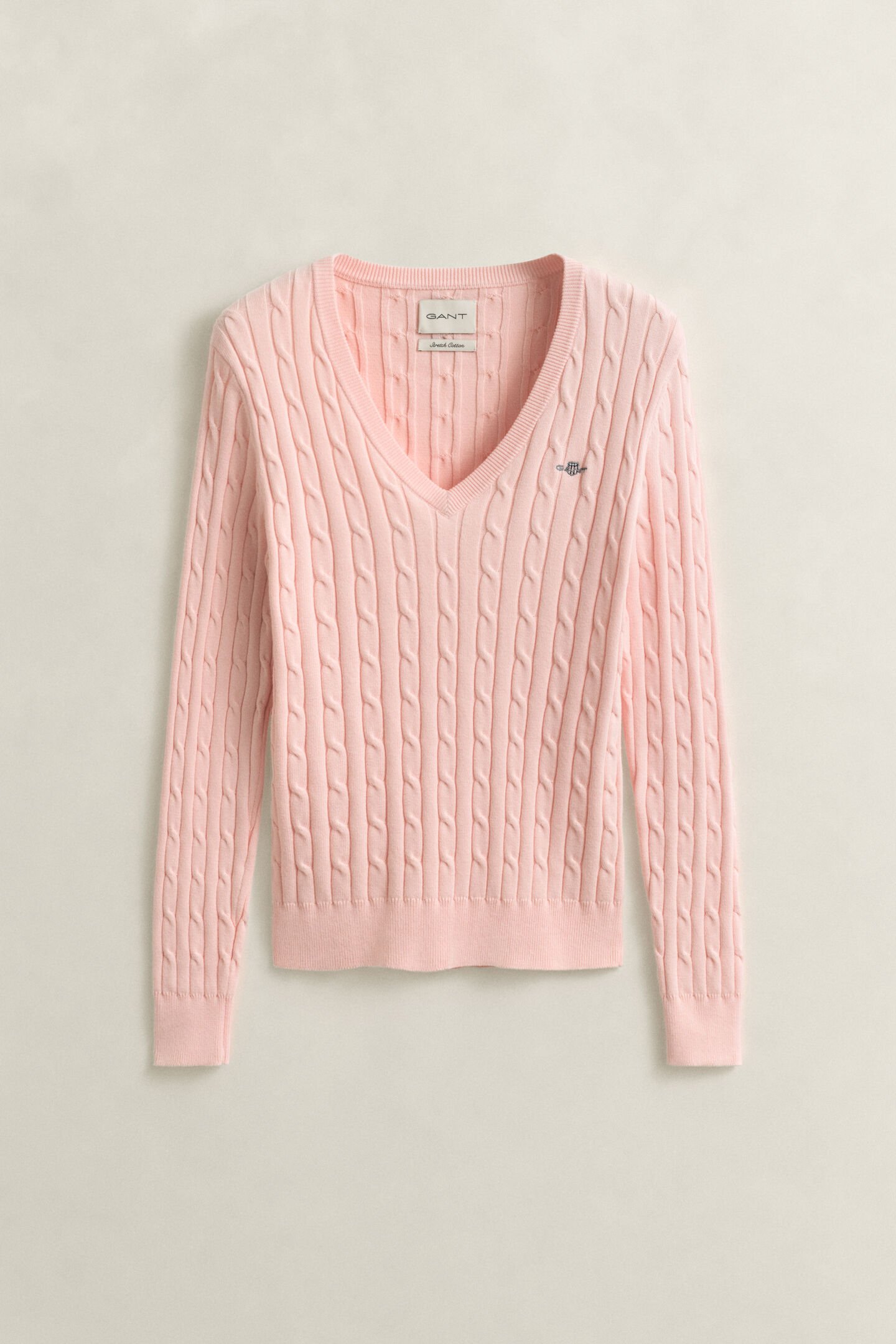 Cable Knit V-Neck Sweater
