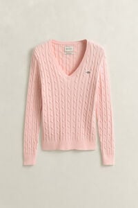 Cable Knit V-Neck Sweater