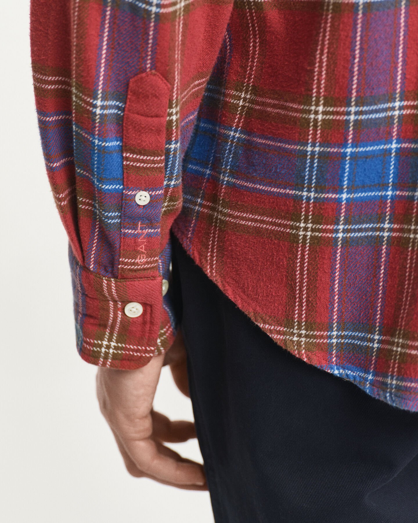 Relaxed Fit Checked Twill Shirt