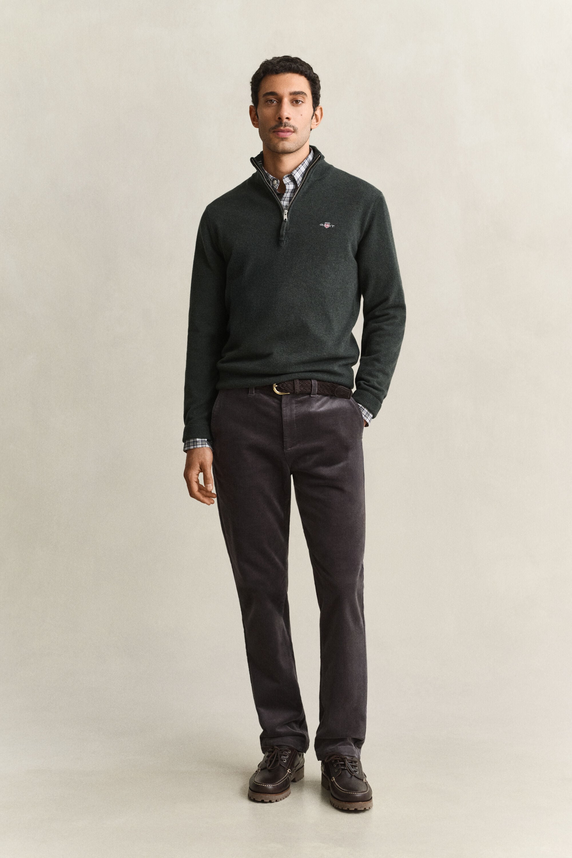 Lambswool Half-Zip Sweater