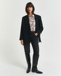 Regular Fit Tree Printed Cotton Voile Shirt